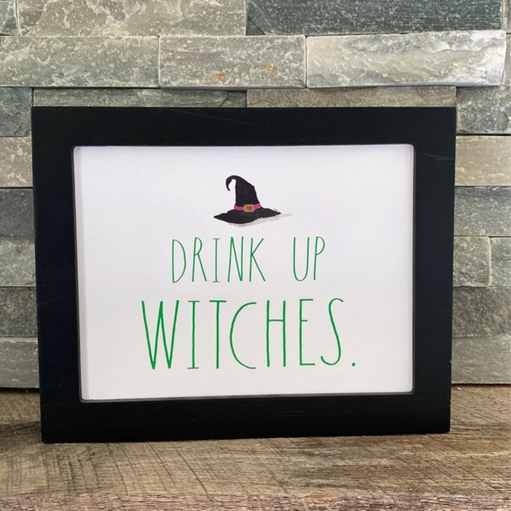 Rae Dunn Drink Up Witches Sign